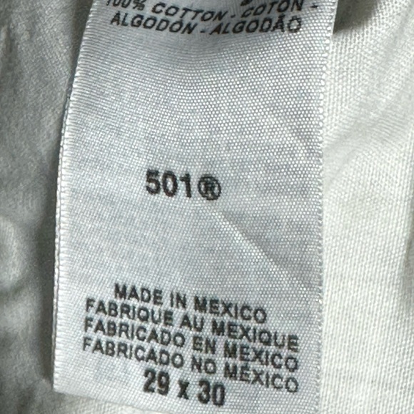 Levi's 501XX Men's 29 x 30 Straight Leg Button Fly Brown Denim Wash Cotton - Picture 9 of 12